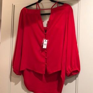 Express Red Blouse
